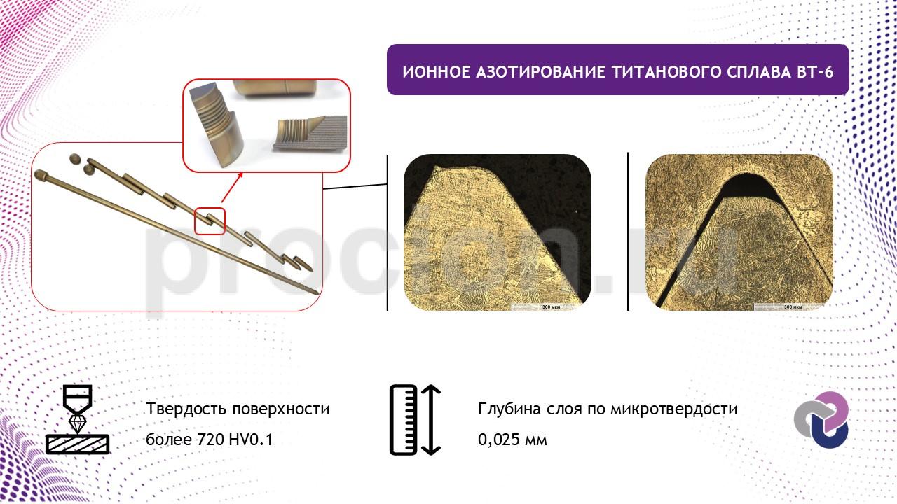 Результаты металлографического исследования образца "Резьба посоха из титанового сплава ВТ-6"